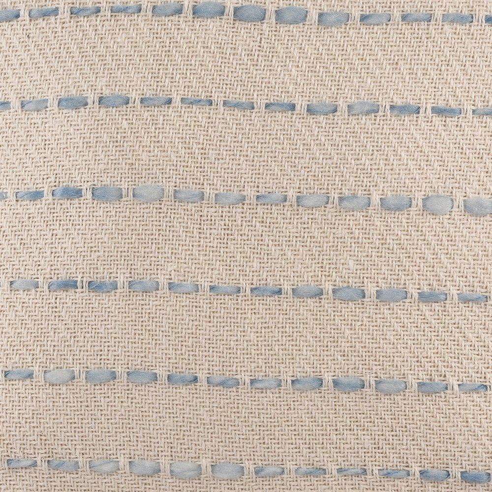 Harlow Hill Angel Blue Striped Farmhouse Cotton Blend Polyfilled Throw Pillow Set of 2, 20" x 20"