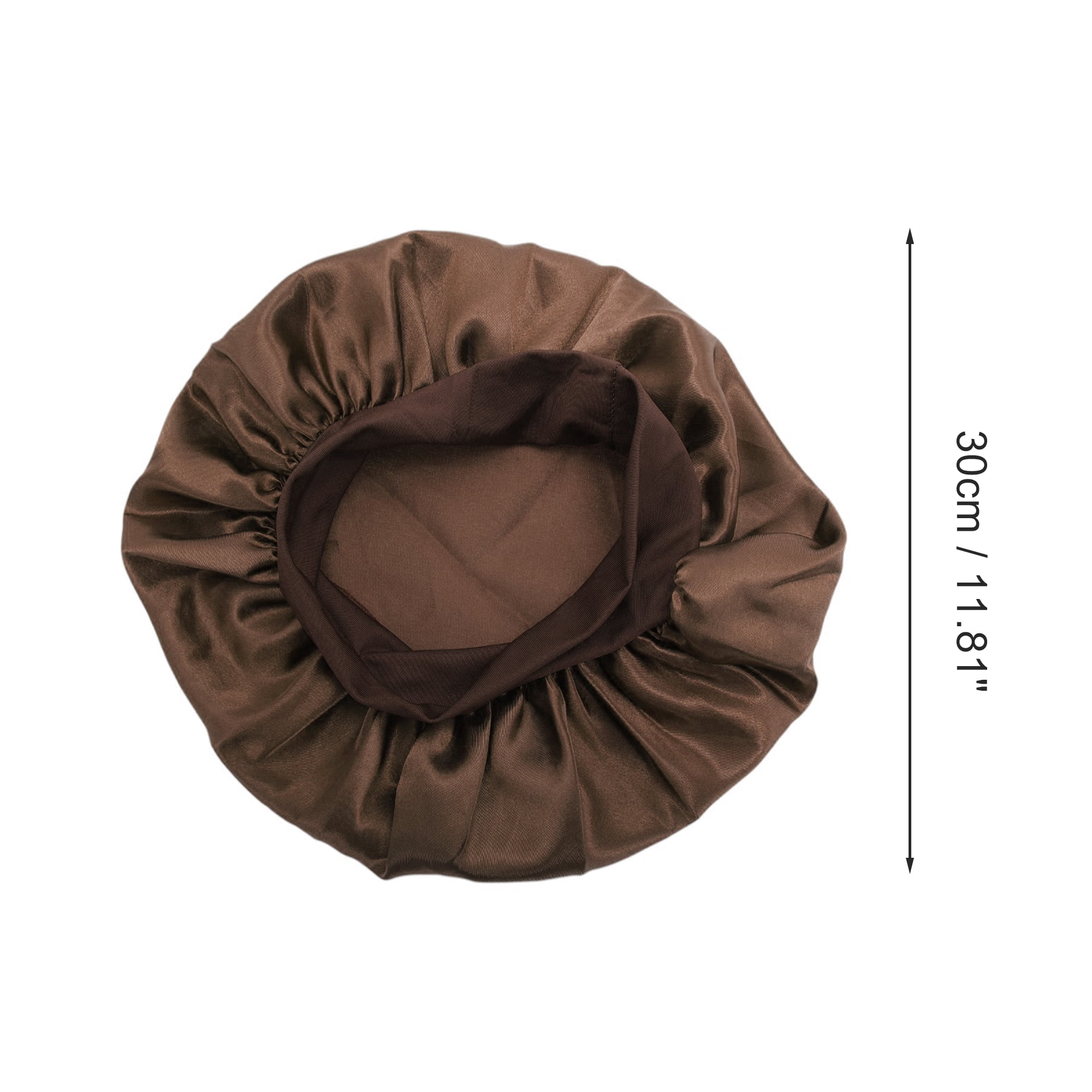Unique Bargains High Elasticity Shower Cap 1 Pc Coffee Color