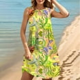 thumbnail image 2 of LYXSSBYX Plus Size Dresses for Curvy Women Women's Round Neck Sleeveless Gradient Tie Dyed Beach Dress, 2 of 9