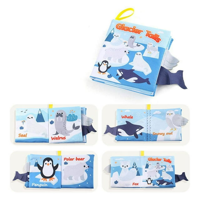 Baby Cloth Book Soft Crinkle Books Sensory Toy Early Learning Newb0rn Gi