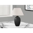 thumbnail image 4 of 24" Black Ceramic Round Table Lamp With Ivory Empire Shade, 4 of 10