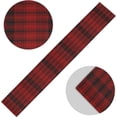thumbnail image 2 of GZHJMY Red Black Plaid Table Runner Machine Washable Polyester Table Runner Rectangle Reversible Dresser Scarves Table Decor 13 x 90 Inch, 2 of 7