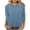 Light Blue, variant on ALLLIST Gray Spring Tops for Women Crew Neck 3/4 Sleeve Solid T-Shirts Casual Ribbed Womens Shirts