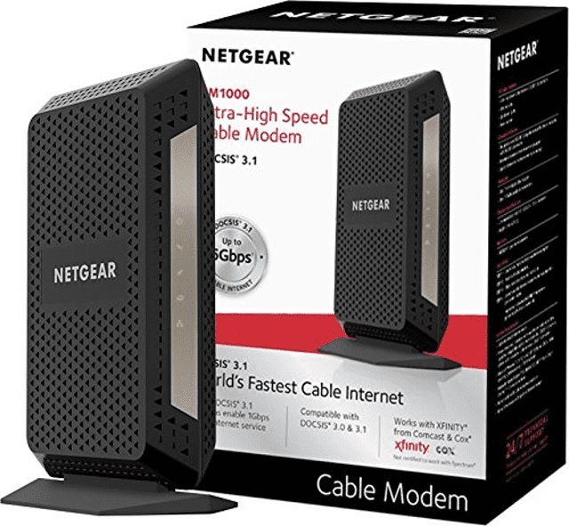 Netgear Nighthawk Docsis 3 1 Multi Gig Cable Modem Certified For Xfinity By Comcast Spectrum Cox More Cm10 Walmart Com