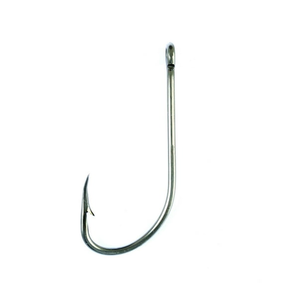 Eagle Claw 084AH-5/0 Plain Shank Offset Hook Size 5/0 Curved Point