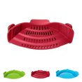 thumbnail image 3 of Bewildely 1 Uds olla de silicona tazón embudo colador cocina arroz colador accesorios de cocina herramientas de cocina Organizadores de utensilios de cocina Verde, 3 of 6