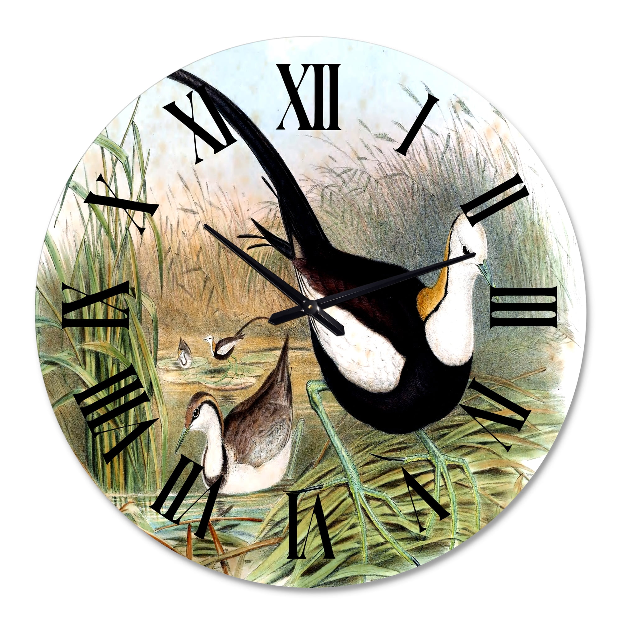 Designart 1 in Quartz Farmhouse Wall Clock