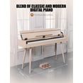 thumbnail image 2 of 88 Key Weighted Home Digital Piano- Wooden Desk Electric Piano Transforms Between Desk and Vanity with MIDI, 2 of 6