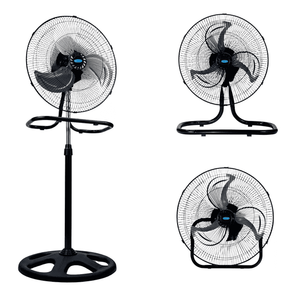 Ventilador De 18 Pulhadas, 95w Potencia, 3 En 1 - Marca Antek Estructura Negro Aspas Alumínio Diámetro 27 Frecuencia 60 Material De Las Aspas Aluminio