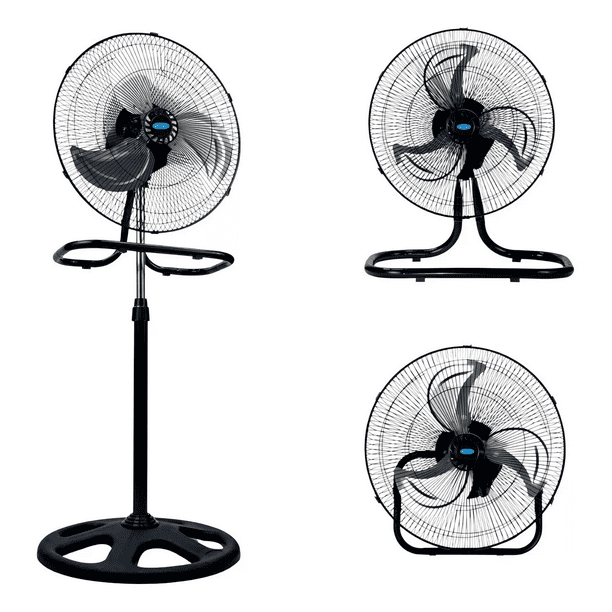 Ventilador De 18 Pulhadas, 95w Potencia, 3 En 1 - Marca Antek Estructura Negro Aspas Alumínio Diámetro 27 Frecuencia 60 Material De Las Aspas Aluminio