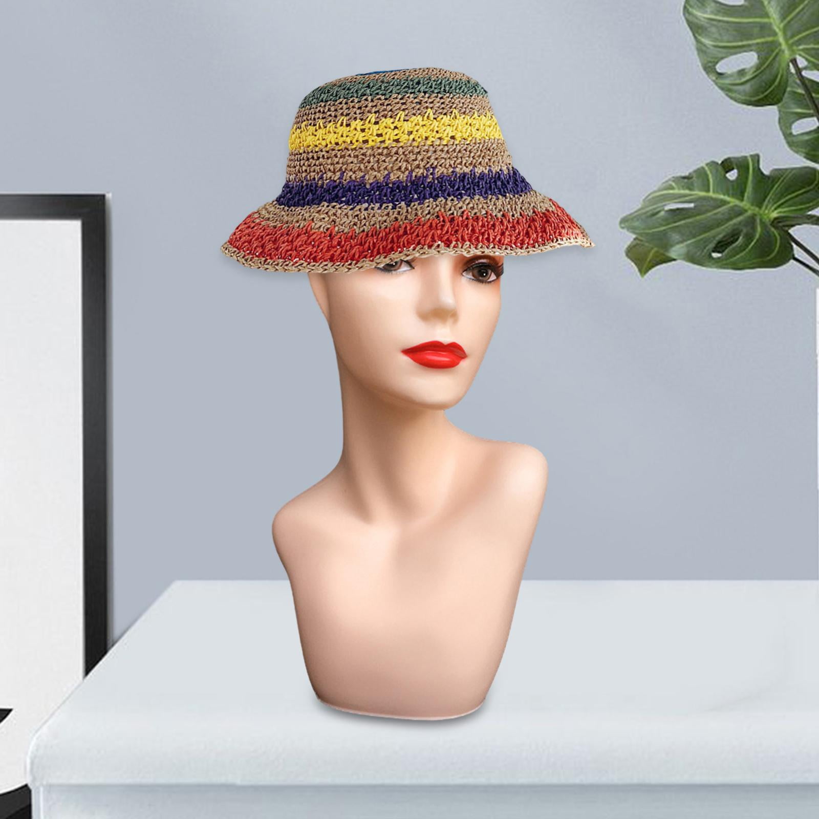 Female Mannequin Head Makeup Professional Manikin Display Stand Stable Base for Glasses Making Jewelry Hairpieces Shop Skin Color