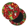 thumbnail image 2 of Bingfone12 Inch Padded Round Bar Stool Cover Cushion With Elastic Fabric Round Chair Seat - X-Mas And New Year, 2 of 7