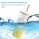 thumbnail image 1 of Copa De Vacío Taza de agua para coche de 750 ml, frascos de vacío de paja con gradiente a prueba de fugas, taza de café (amarillo) Sywqhk Para Estrenar, 1 of 7