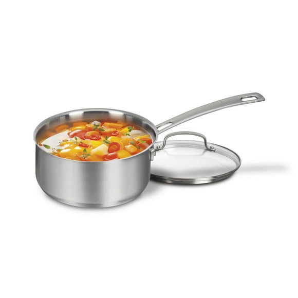 2,5 pintes. Casserole en acier inoxydable Advantage Pro avec couvercle Casserole acier inoxydable Advantage couvercle