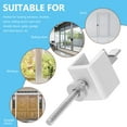 thumbnail image 3 of OULII 1Set Portable Door Lock for Travel and Hotel Safety in Stainless Steel, 3 of 6
