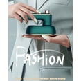 thumbnail image 2 of Portable Travel Iron for Clothes, Mini Handheld Steam Iron with 180° Rotating Handle, Fast Heating, Wet & Dry Ironing, Compact Folding Iron for Home & Travel (Green), 2 of 7