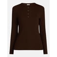 thumbnail image 6 of Scenario Women's Henley Shirt with Long Sleeves, Sizes XS-XXXL, 6 of 6