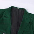 thumbnail image 3 of Zpzdpjkx Mens Color-Blocked Tailcoat Trendy Lapel Long Stage Show Long Sleeve Outerwear for Magician Performance Party Formal Coat, 3 of 7