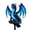 #D02-Blue Ice Dragon, variant on Solar Dragon Crystal Garden Light, Resin Waterproof Fantasy Stake Lamp, Glowing Crystal Yard Decor for Patio, Walkway, Flower Beds and Halloween Outdoor Layout