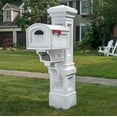 thumbnail image 6 of Step2 Atherton 64" Grand Plastic Mail Post Kit Classic White, 6 of 30