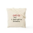 thumbnail image 2 of CafePress - Cello Definition Tote Bag - Unisex Canvas Tote Bag, Beige, 1-Piece, 2 of 8