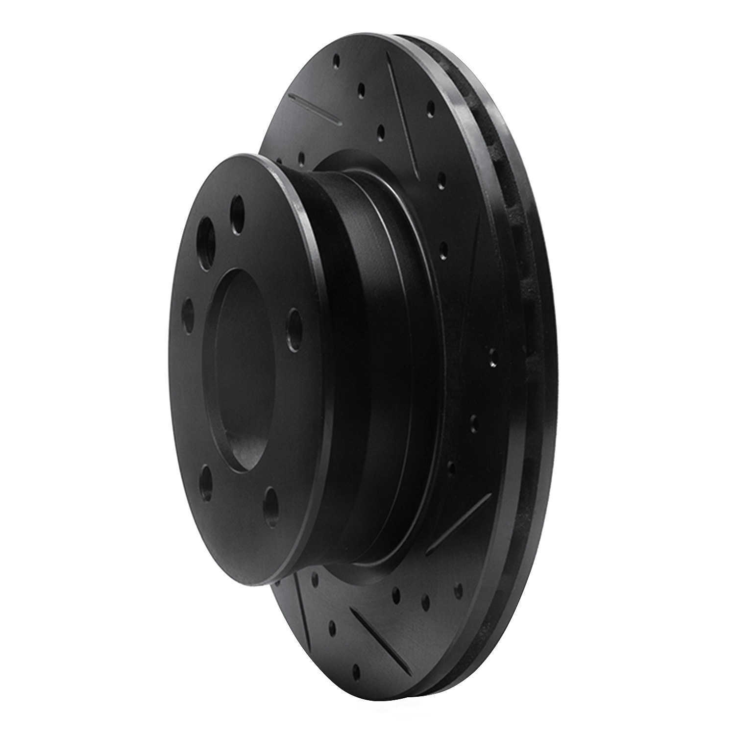 Dynamic Friction Company 633-40042R DFC Brake Rotor - Drilled And Slotted - Black