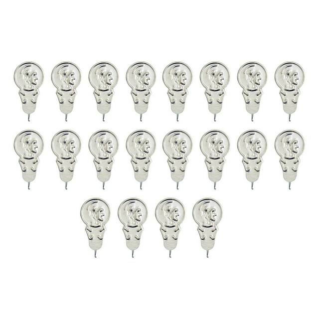 KAKOWELY 100pcs Wire Loop Needle Threaders Stitch Insertion Hand Machine Sewing Tool,1.3"X0.59"X0.04"