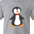 thumbnail image 4 of Inktastic Cute Penguin, Penguin With Red Bow Tie Youth T-Shirt, 4 of 5