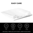 thumbnail image 4 of Hookless It's A Snap Shower Curtain Liner, Snap-in PEVA Water & Mildew Resistant Shower Curtain Liner, Easy Install Replacement Shower Liner, 70 In Wide x 69 In Long, Frost White, 4 of 7