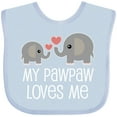 thumbnail image 3 of Inktastic My Pawpaw Loves Me Gift Boys or Girls Baby Bib, 3 of 4