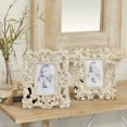 thumbnail image 3 of DecMode 2ASST 9" x 11" (4x6) White Polystone Traditional Photo Frame, Set of 2, 3 of 15