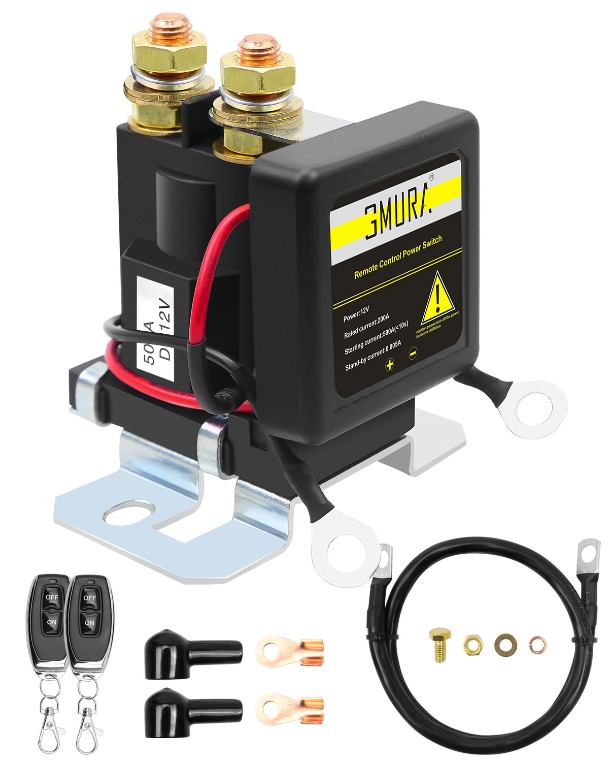 High Current Battery Disconnect Switch 24V 200A Battery Kill Switch for