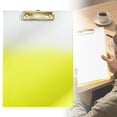 thumbnail image 2 of Clip Board Acrylic Clipboard Clear Clip Board Cute Clipboard Clear Gold Clipboard Letter Size Clip Board with Strong Clip Hanging Hole for Office Drawing Writing Document Classroom Organization, 2 of 8