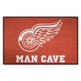 thumbnail image 1 of FANMATS 14426 NHL Detroit Red Wings Nylon Universal Man Cave Starter Rug , 19"x30", 1 of 3