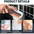 thumbnail image 6 of 1X Cleaning Brush Long Handled Cleaning Cup Brush Multi Gear Adjustable Double Inner and Outer Wall Cleaner Open the Tail with Brush, 6 of 7