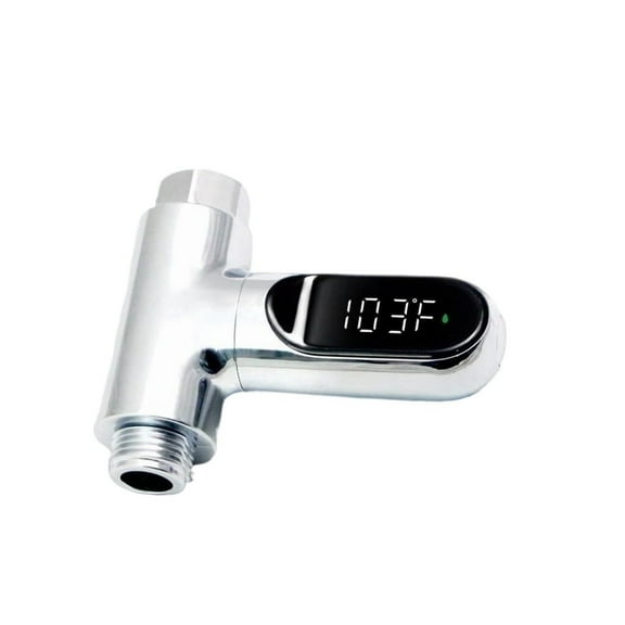Shower thermometer with LED digital display for instant reading of baby bathtub hydraulic thermometer supporting Fahrenheit Celsius 360 ° rotating screen, (2nd generation upgrade)