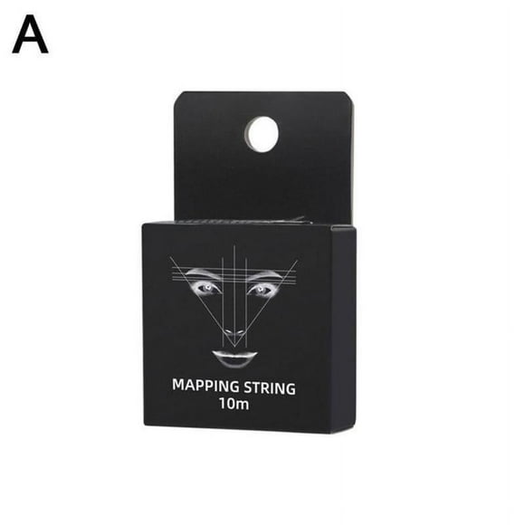 10M Pre-Inked Eyebrow Mapping String Effective and Easy-to-Use Black White Ink Eyebrow Thread Brow Marker Tattoo Eyebrows Point Cosmetic Tool