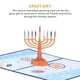 thumbnail image 5 of Felicitación Chanukah Vela Candelabro Tarjeta De Felicitación Impresión En Color Año Nuevo Judío Tradición Navideña Tarjeta De Bendición Para La Oficina Del Partido 3D Pop Up Tarjeta Moyic HA020435-00, 5 of 7