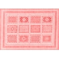 thumbnail image 1 of Ahgly Company Machine Washable Indoor Rectangle Abstract Red Modern Area Rugs, 8' x 10', 1 of 4