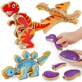 thumbnail image 1 of Juguete de construcción Coogam Dinosaur Snap Together para niños de 3 a 5 años, 1 of 7