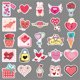 thumbnail image 2 of Calcomanías con forma de corazón para el Día de San Valentín, 50 unidades, pegatinas de amor y roman, 2 of 2