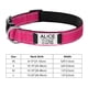 thumbnail image 4 of Collares de nailon reflectantes ajustables para perros con etiqueta de identificación con nombre grabada personalizada, collar luminoso personalizado para cachorros, collar unisex grande, 4 of 5