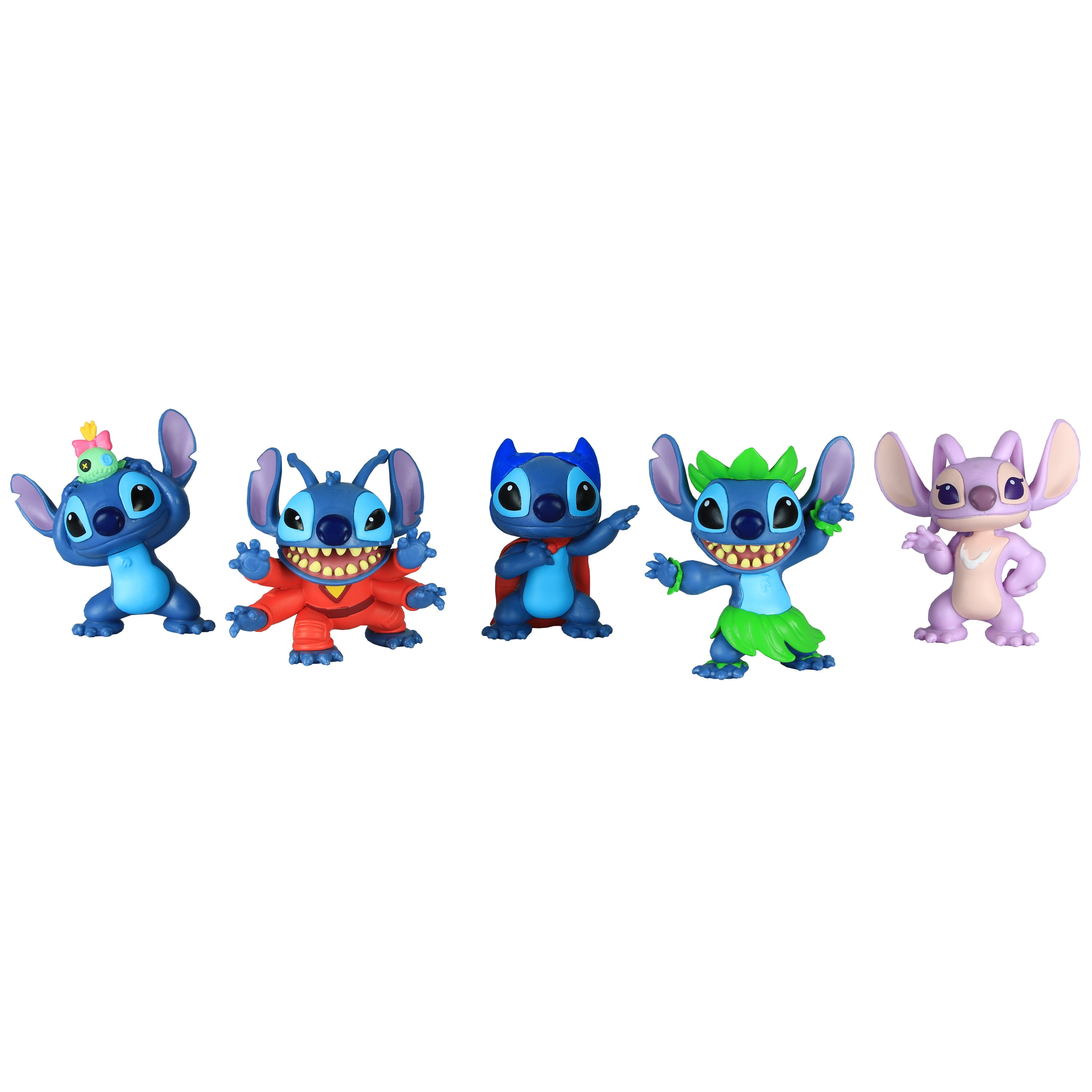 Disney Cartoon Lilo&Stitch Figure PVC Model Toy Collectible Full Set 5 Pieces