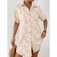 thumbnail image 5 of Bsubseach Fashion Swim Cover Up for Women Button Down Shirt Floral Bathing Suit Coverup Summer Outfits, 5 of 6