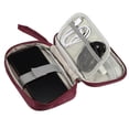 thumbnail image 2 of Organizador Electrónico de Viaje Unique Bargains para Cargador de Cable de Teléfono Rojo 7.48"x4.72"x1.38", 2 of 6
