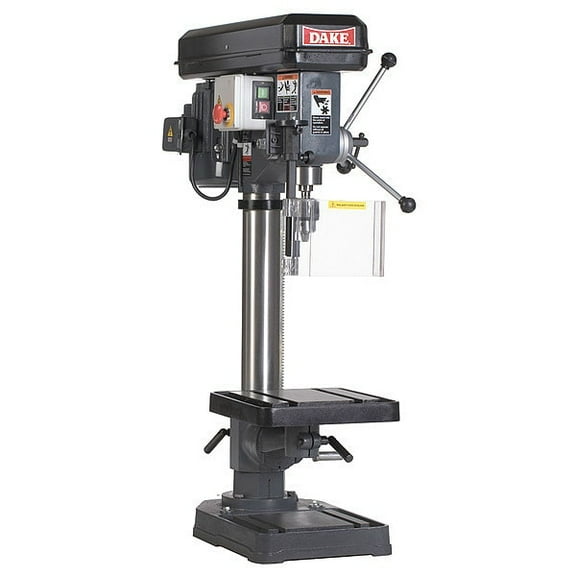 Bench Drill Press, Belt Drive, 1/2 hp, 120V AC V, 14 1/8 in Swing, 9 Speed