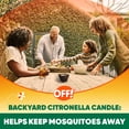thumbnail image 3 of OFF! Scented Citronella Candle, 18 oz, 1 Count, Backyard Outdoor Candle, Burn Time up to 40 Hours, Provides Ambiance and a Gentle Glow for Outdoor Occasions, 3 of 15