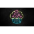thumbnail image 2 of Handmadetneonsign Cupcake Neon Sign, Cupcake Led Sign, Led Light, Custom Neon Sign, Home Decor, Restaurant Led Lights, Cupcake Neon Light, Wall Décor, 2 of 4