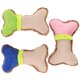 thumbnail image 2 of GOOHOCHY 3 piezas Juguete de peluche chirriante para perros, juguete para la dentición de cachorros, hueso de peluche para masticar, 2 of 8