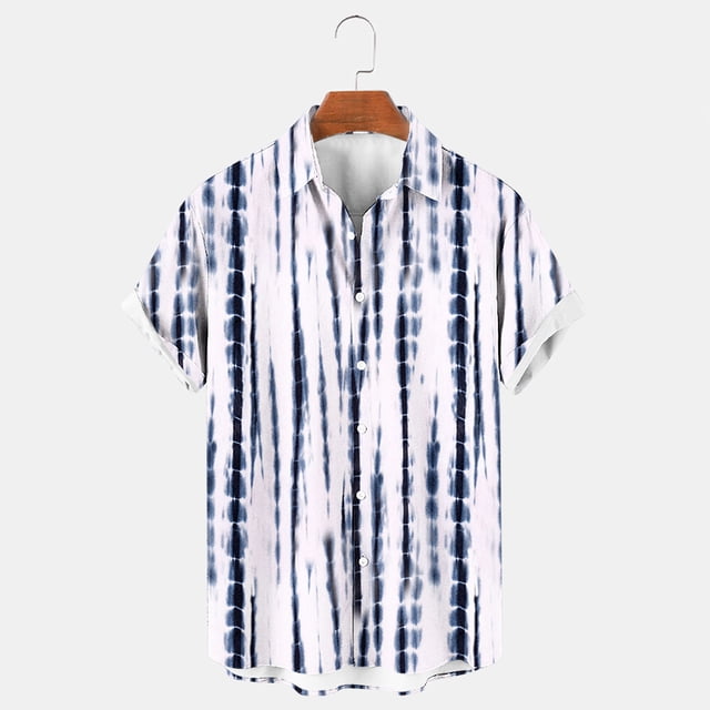 Chemise Homme Imprimée Manches Courtes Chemise Homme Drôle Tropicale Décontractée Hawaïenne Plage